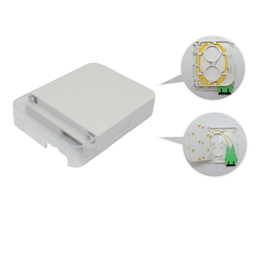 Flip-top fiber optic box duplex